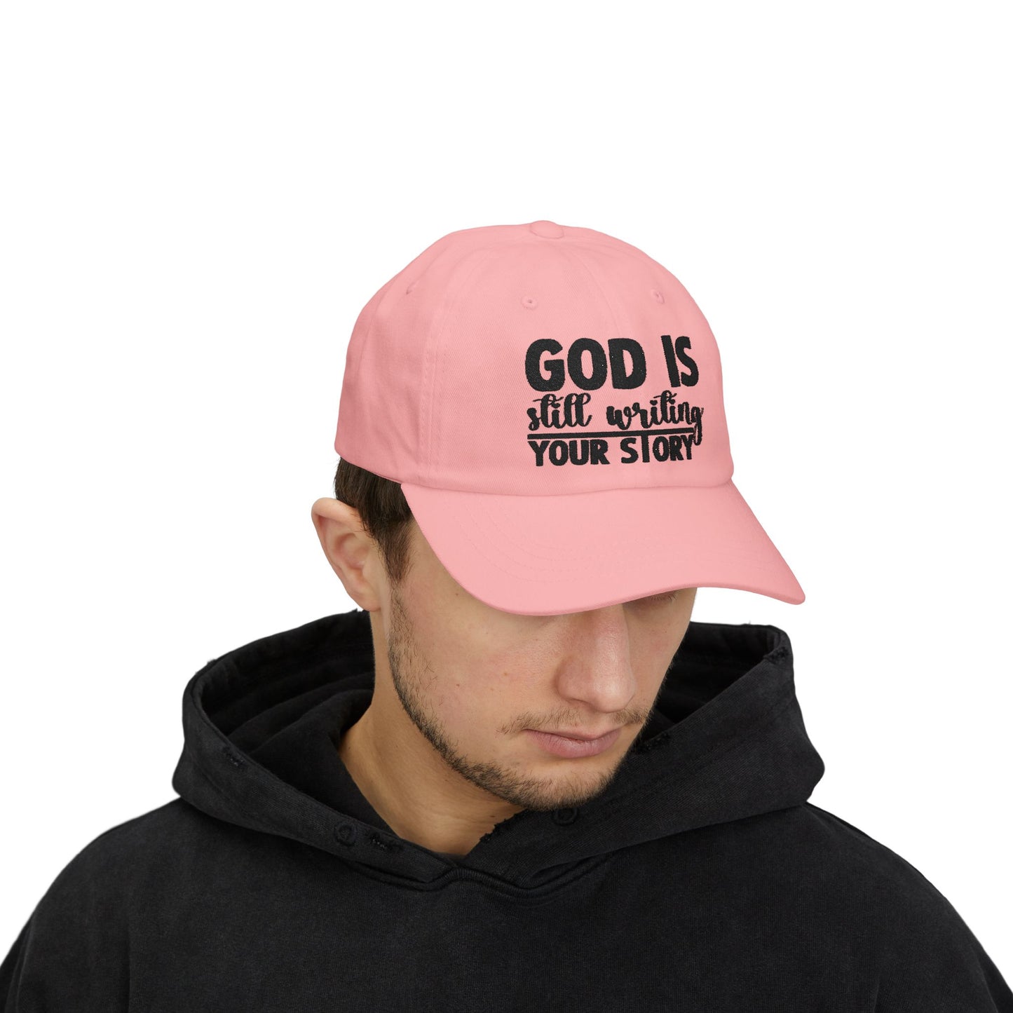 God Is Still Writing Your Story Dad Cap — Inspirational Christian Baseball Hat