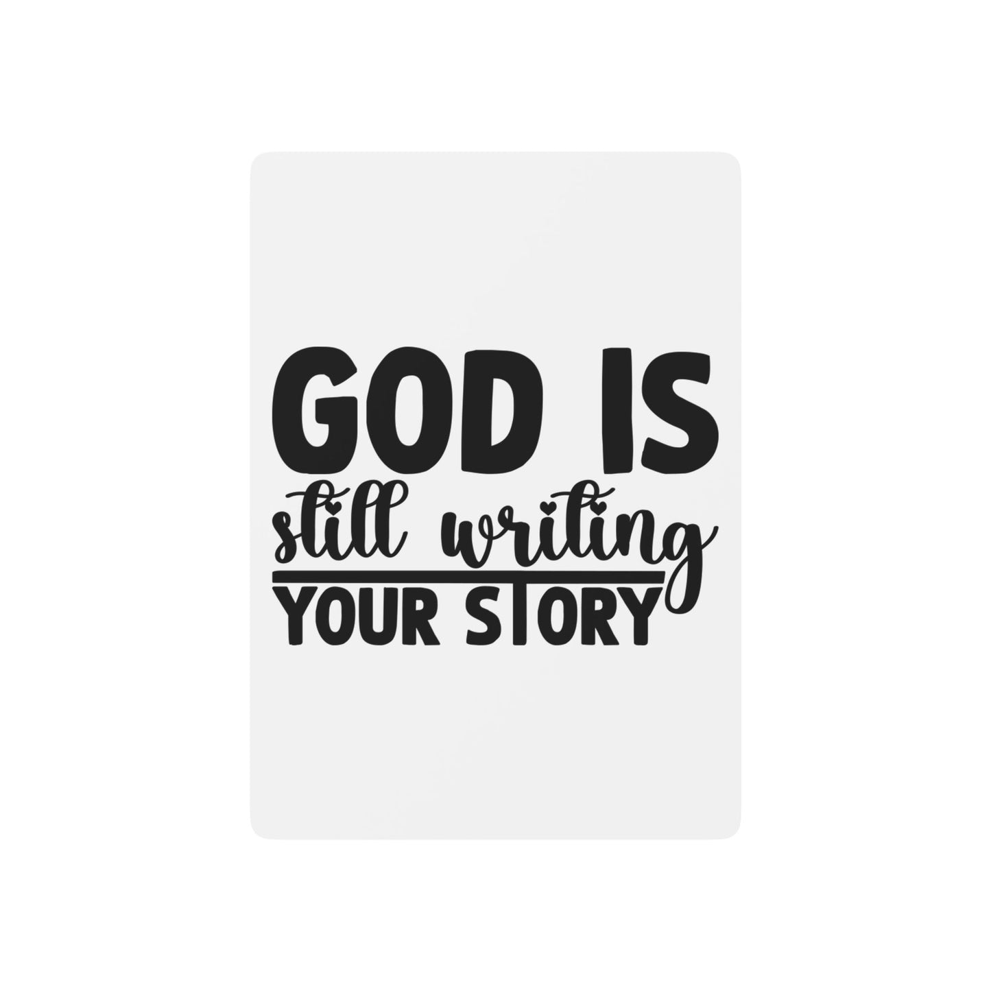 Inspirational 'God Is Still Writing Your Story' Poker Playing Cards