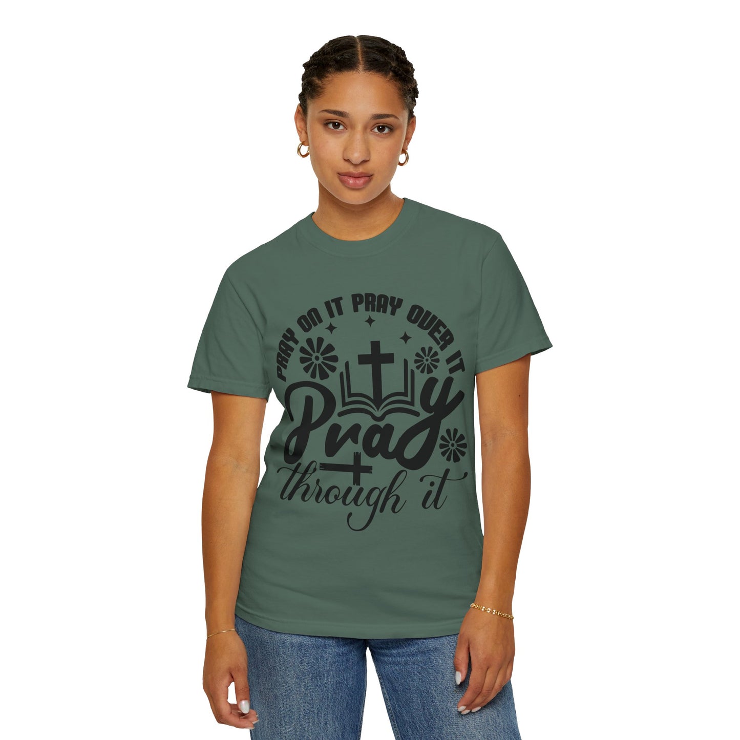 Prayer T-Shirt — "Pray Through It" Christian Faith Graphic Tee