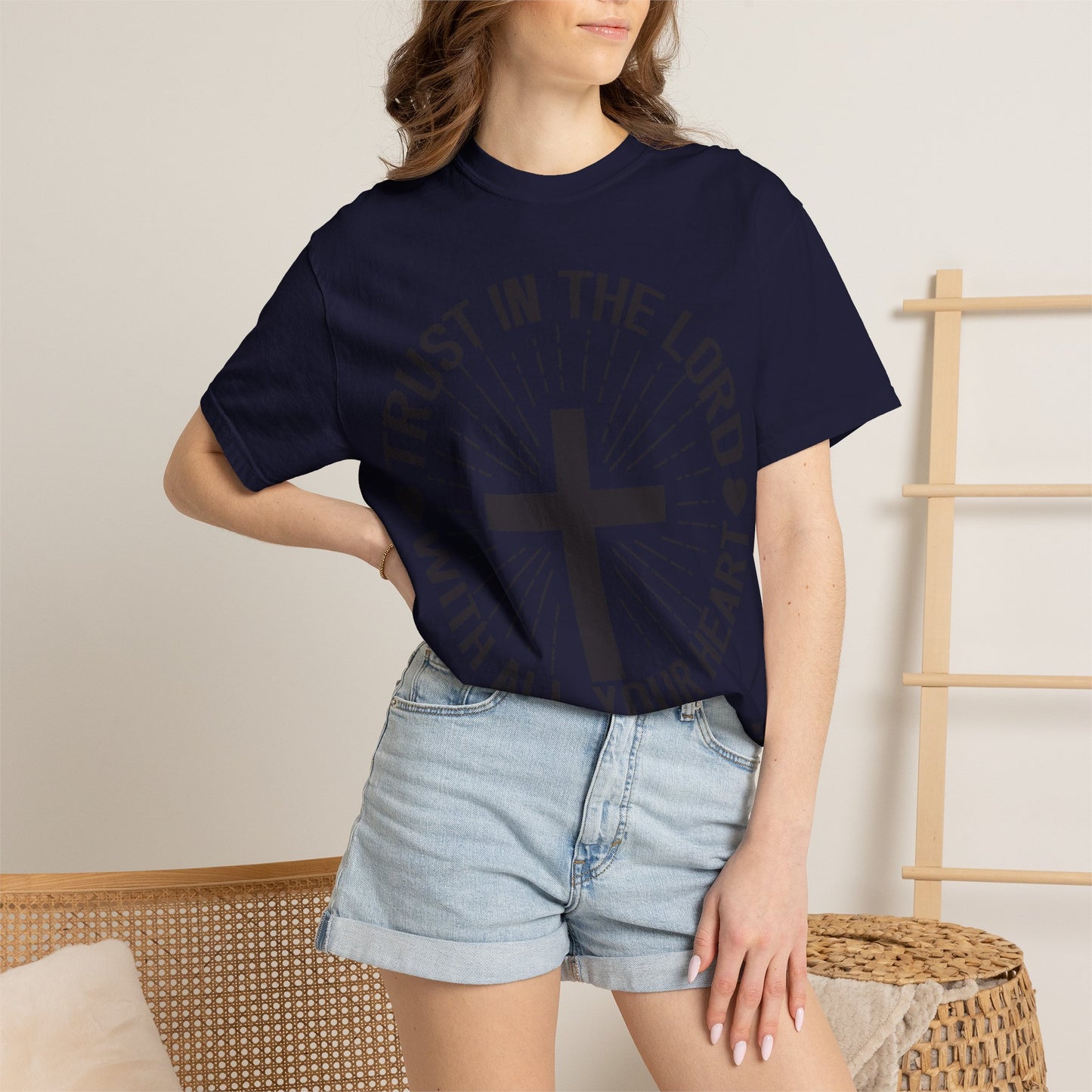 Christian T-Shirt — "Trust in the Lord with All Your Heart" Proverbs 3:5 Faith Tee