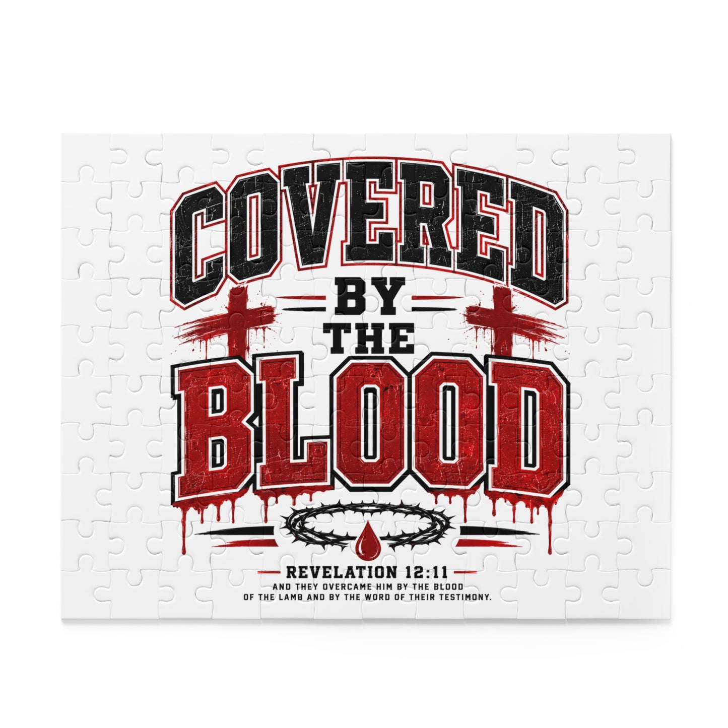 Covered by the Blood Puzzle — Christian Faith Jigsaw (120/252/500 pcs)