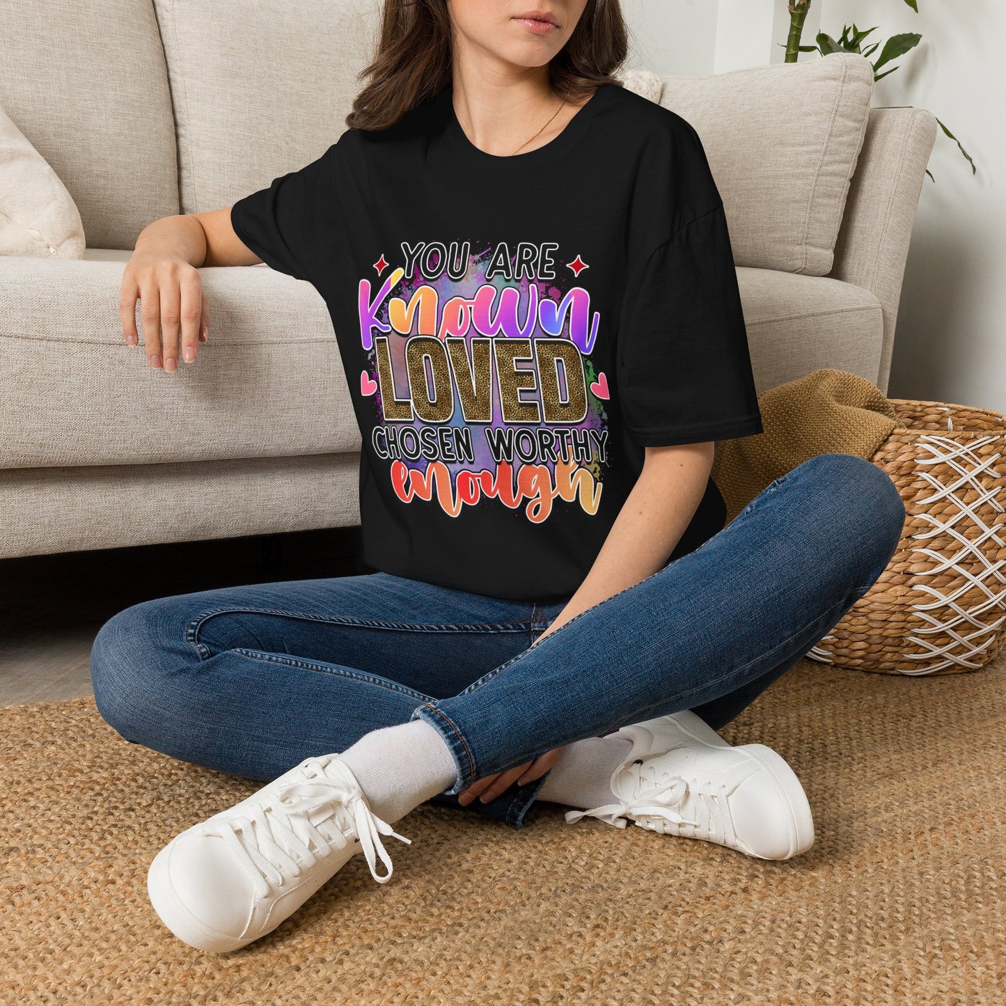 T-Shirt — “You Are Known Loved” Inspirational Graphic Tee