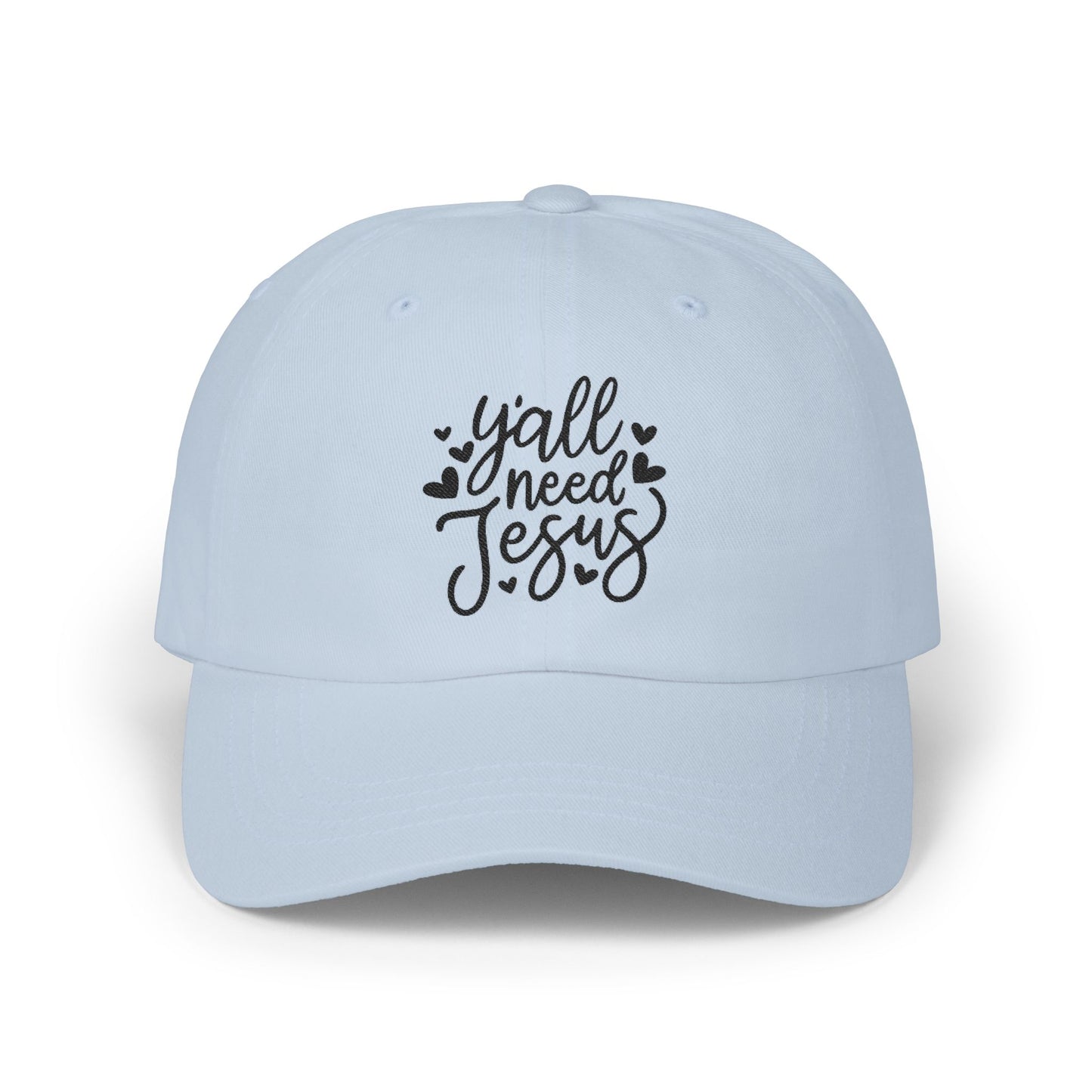 Dad Cap — “Y'all Need Jesus” Embroidered Christian Baseball Hat