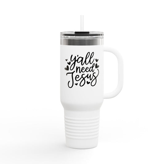 Y'all Need Jesus 40oz Insulated Travel Mug
