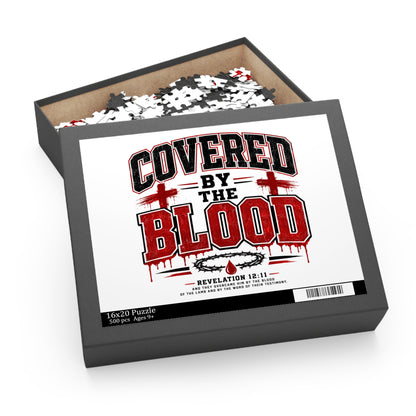 Covered by the Blood Puzzle — Christian Faith Jigsaw (120/252/500 pcs)