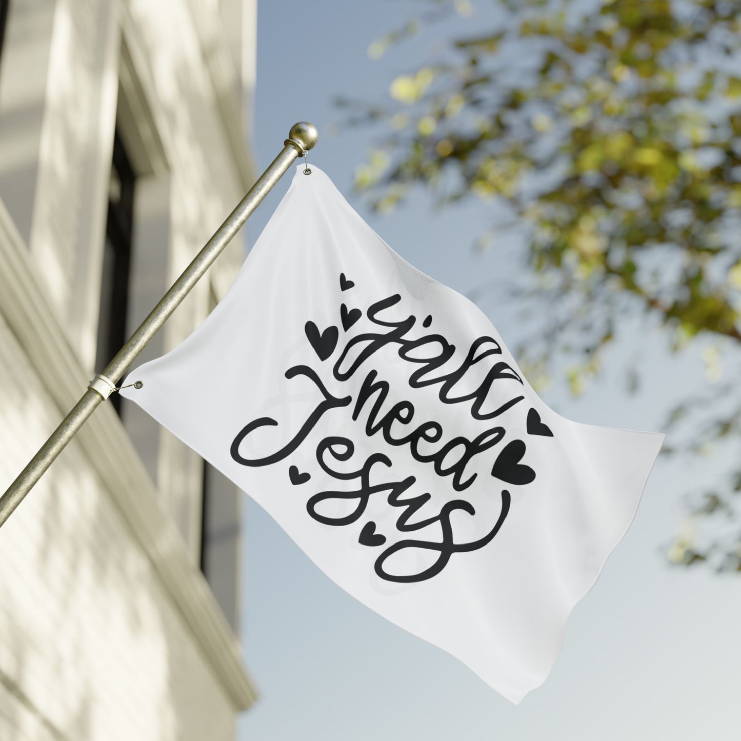 Garden Flag — “Y'all Need Jesus” Double-Sided Decorative Flag