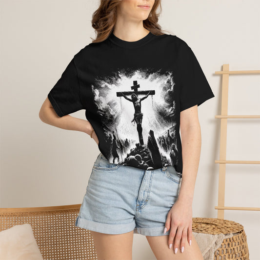 Crucifixion Scene T-Shirt — Religious Christian Faith Graphic Tee