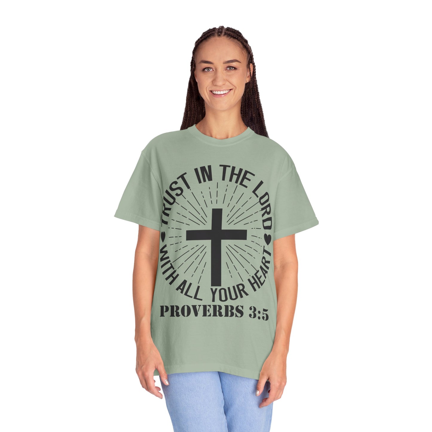 Christian T-Shirt — "Trust in the Lord with All Your Heart" Proverbs 3:5 Faith Tee
