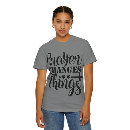 Prayer Changes Things T-Shirt — Christian Faith Graphic Tee