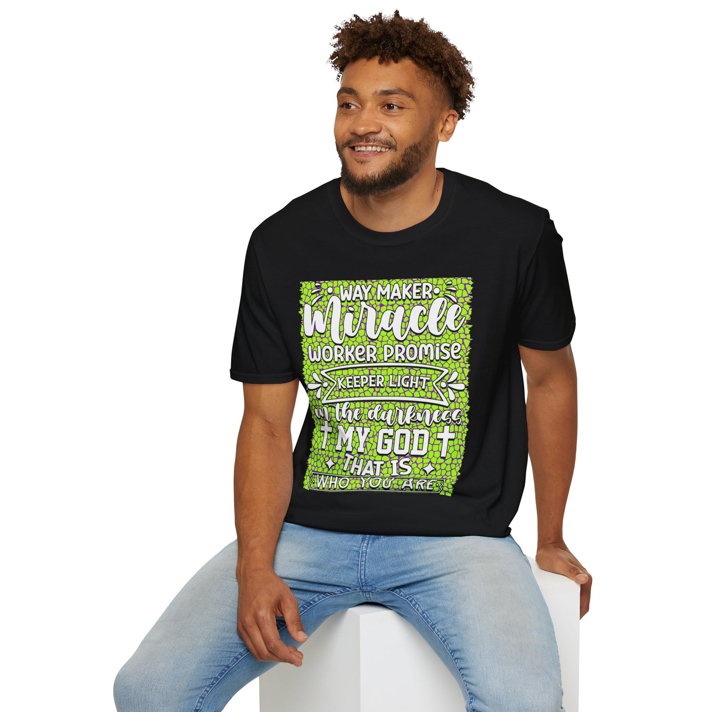 Way Maker Miracle Christian T-Shirt — Faith Verse Tee (Keeper, Promise)