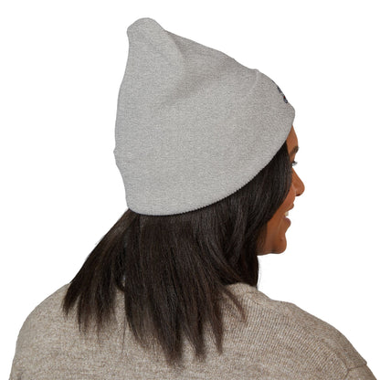 Embroidered 'Jesus' Crown Cuffed Beanie — Christian Faith Winter Hat