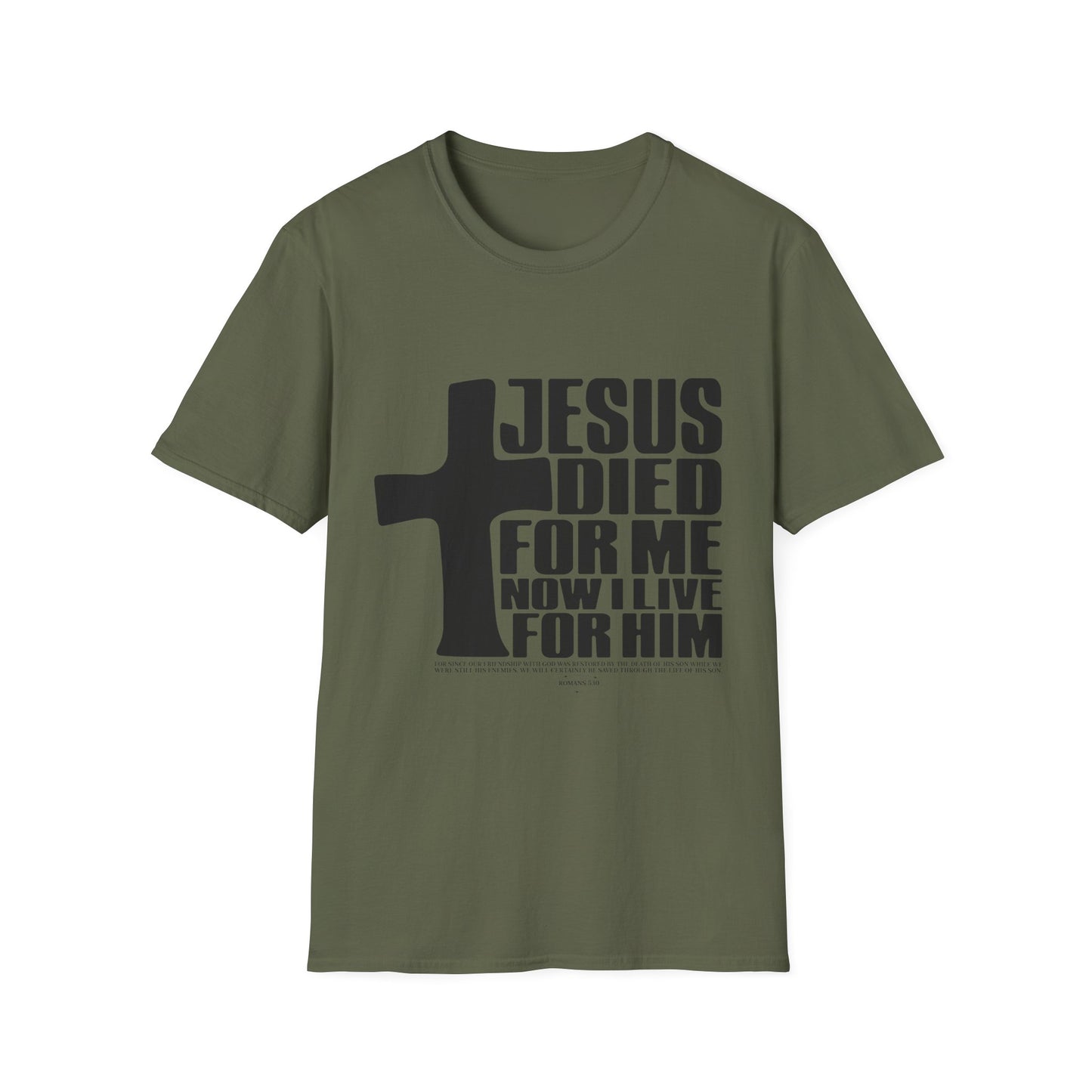Christian T-Shirt "Jesus Died For Me" — Faith Cross Graphic Tee