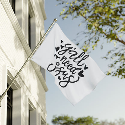 Garden Flag — “Y'all Need Jesus” Double-Sided Decorative Flag