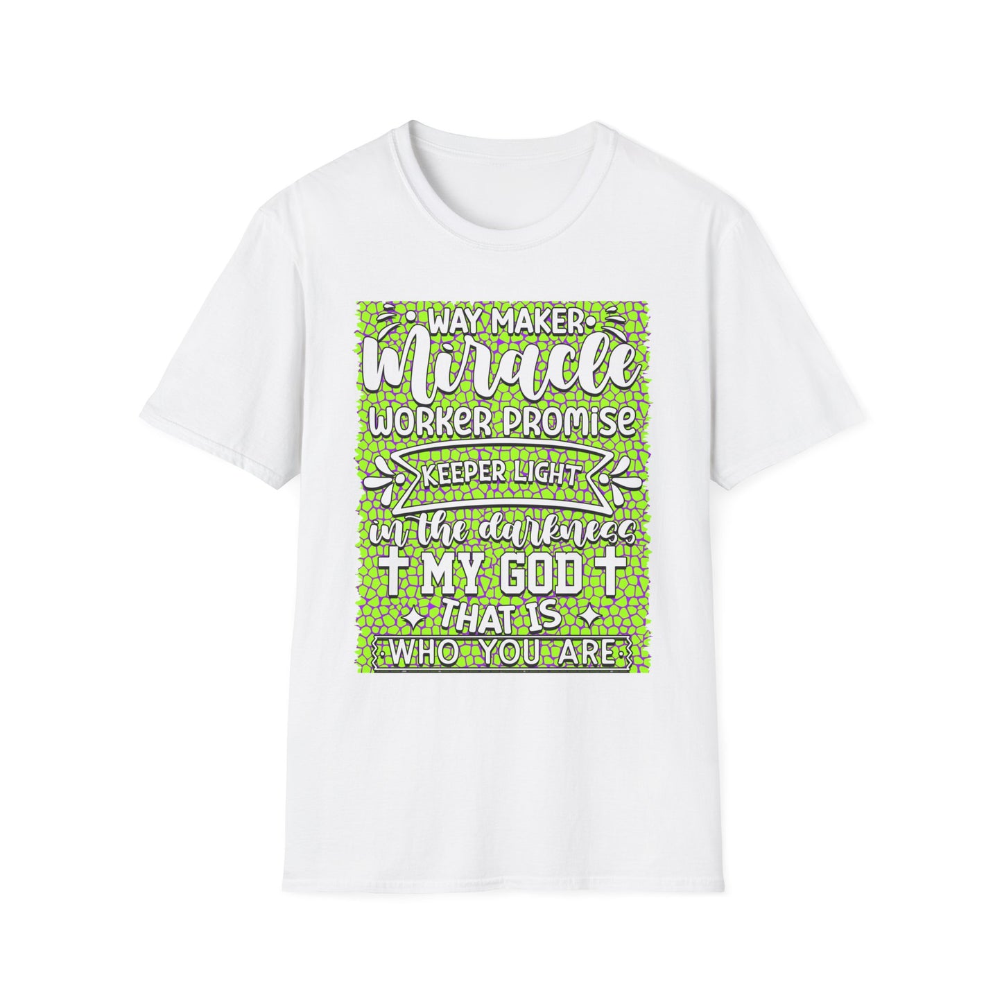 Way Maker Miracle Christian T-Shirt — Faith Verse Tee (Keeper, Promise)