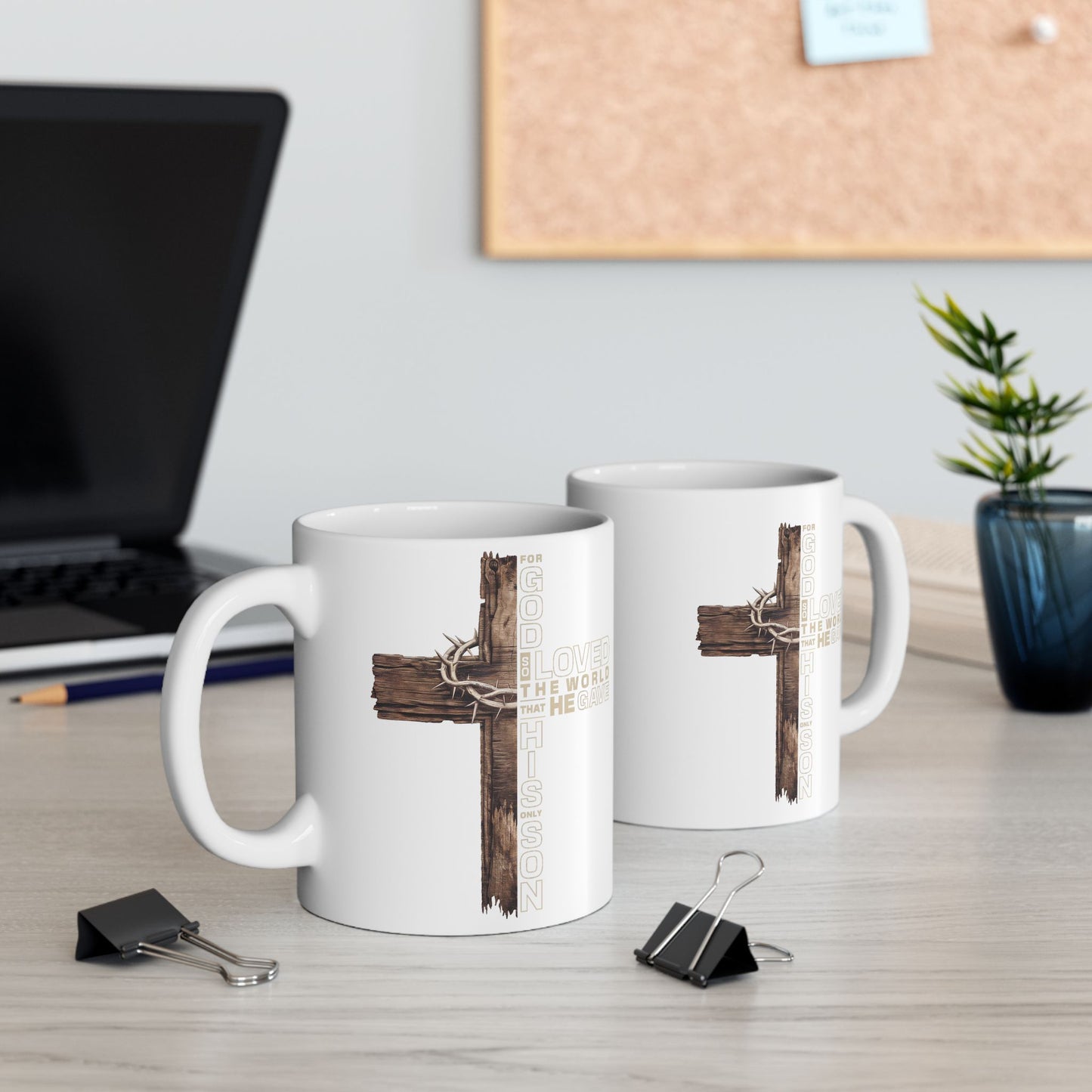 Rustic Deer Antler Mug – Cabin Coffee Cup, Hunting Lodge Gift (11oz & 15oz)