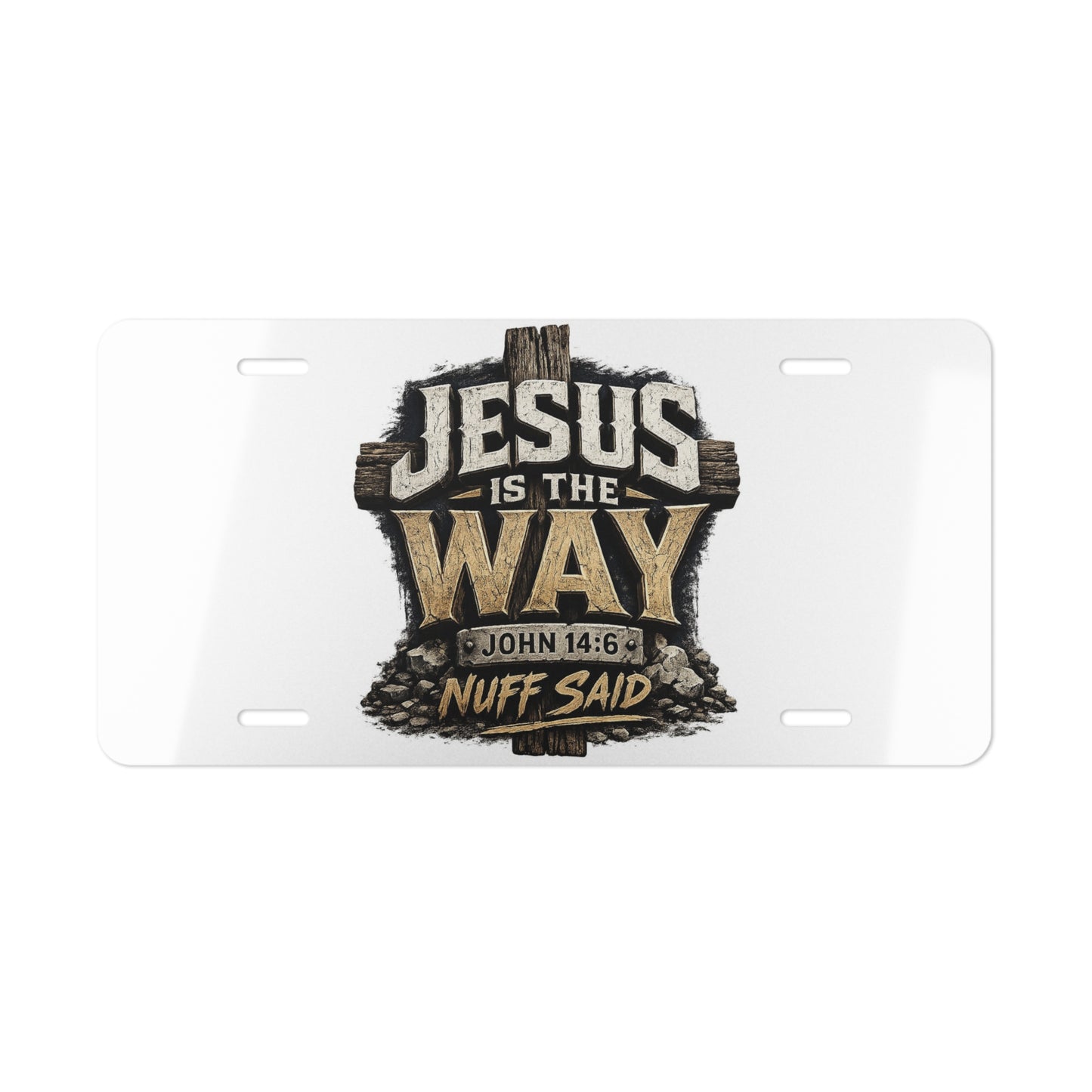 Jesus Is The Way Vanity Plate — John 14:6 Inspirational License Plate