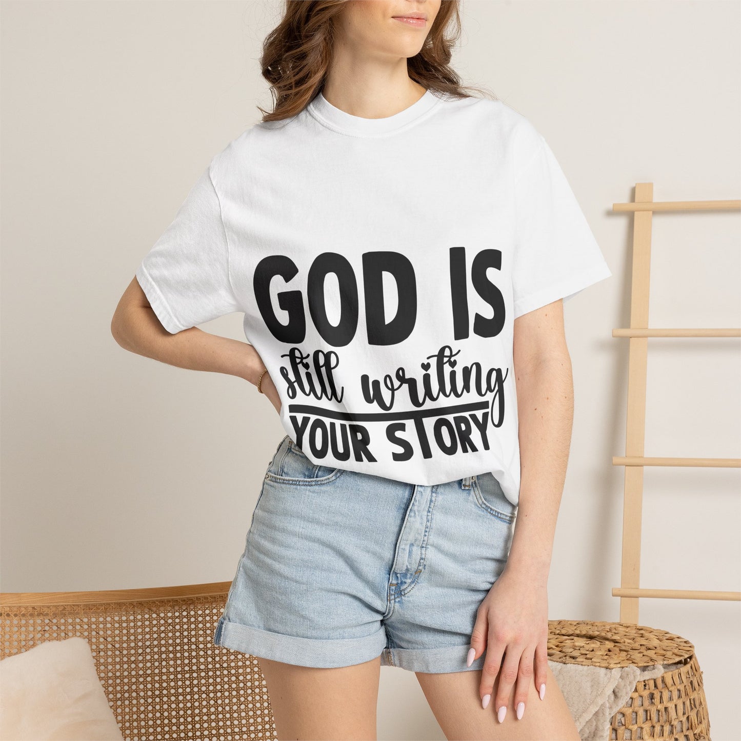 T-Shirt - "God Is Still Writing Your Story" Inspirational Christian Tee