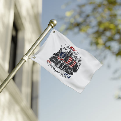 25th Anniversary 9/11 Memorial Flag - Double-Sided "Never Forget" Tribute (2001–2026)