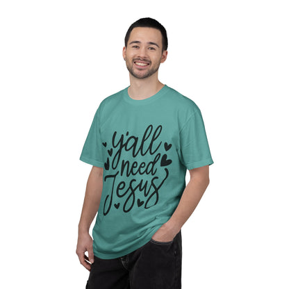 T-Shirt — "Y'all Need Jesus" Script Faith Tee