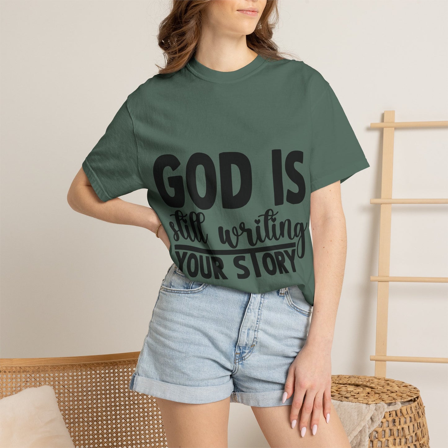 T-Shirt - "God Is Still Writing Your Story" Inspirational Christian Tee