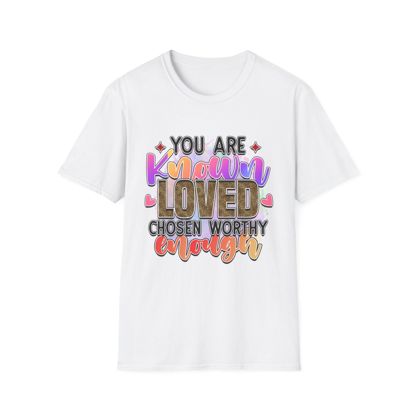 T-Shirt — “You Are Known Loved” Inspirational Graphic Tee