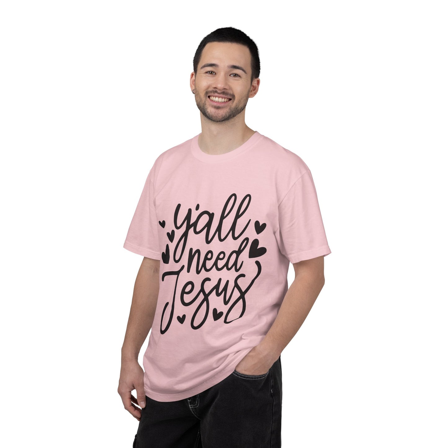 T-Shirt — "Y'all Need Jesus" Script Faith Tee
