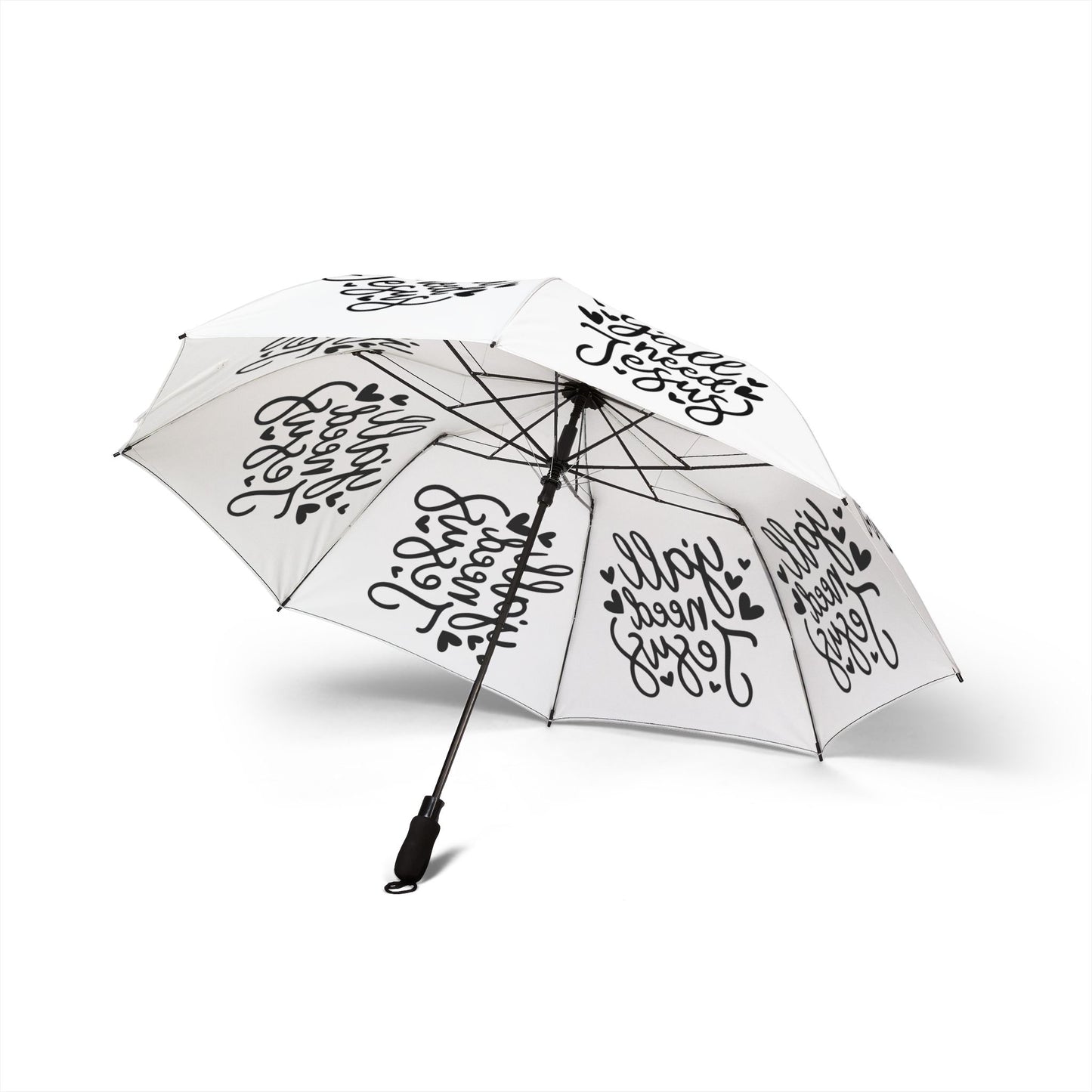 Y'all Need Jesus Foldable Umbrella — Semi‑Automatic Travel Rain Parasol