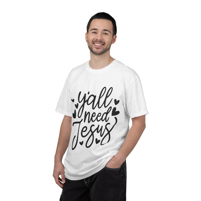 T-Shirt — "Y'all Need Jesus" Script Faith Tee