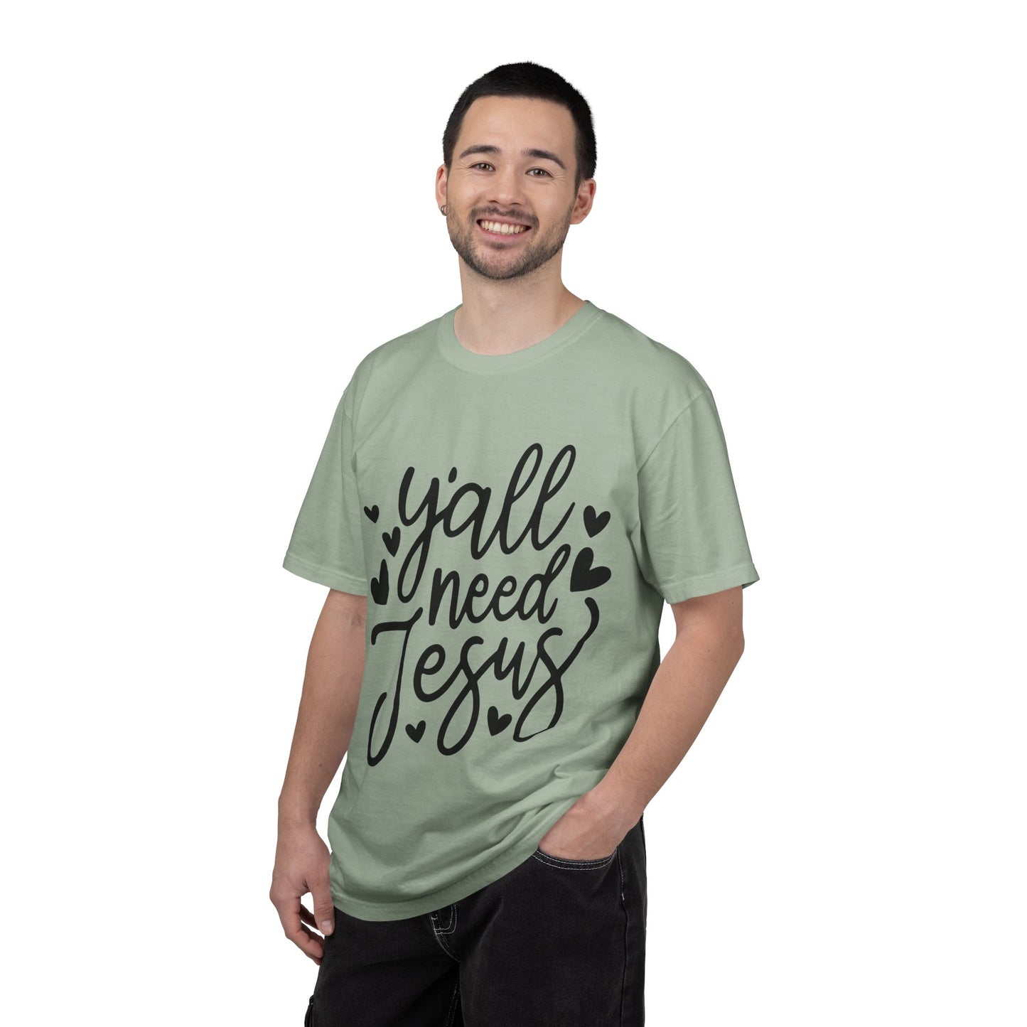 T-Shirt — "Y'all Need Jesus" Script Faith Tee