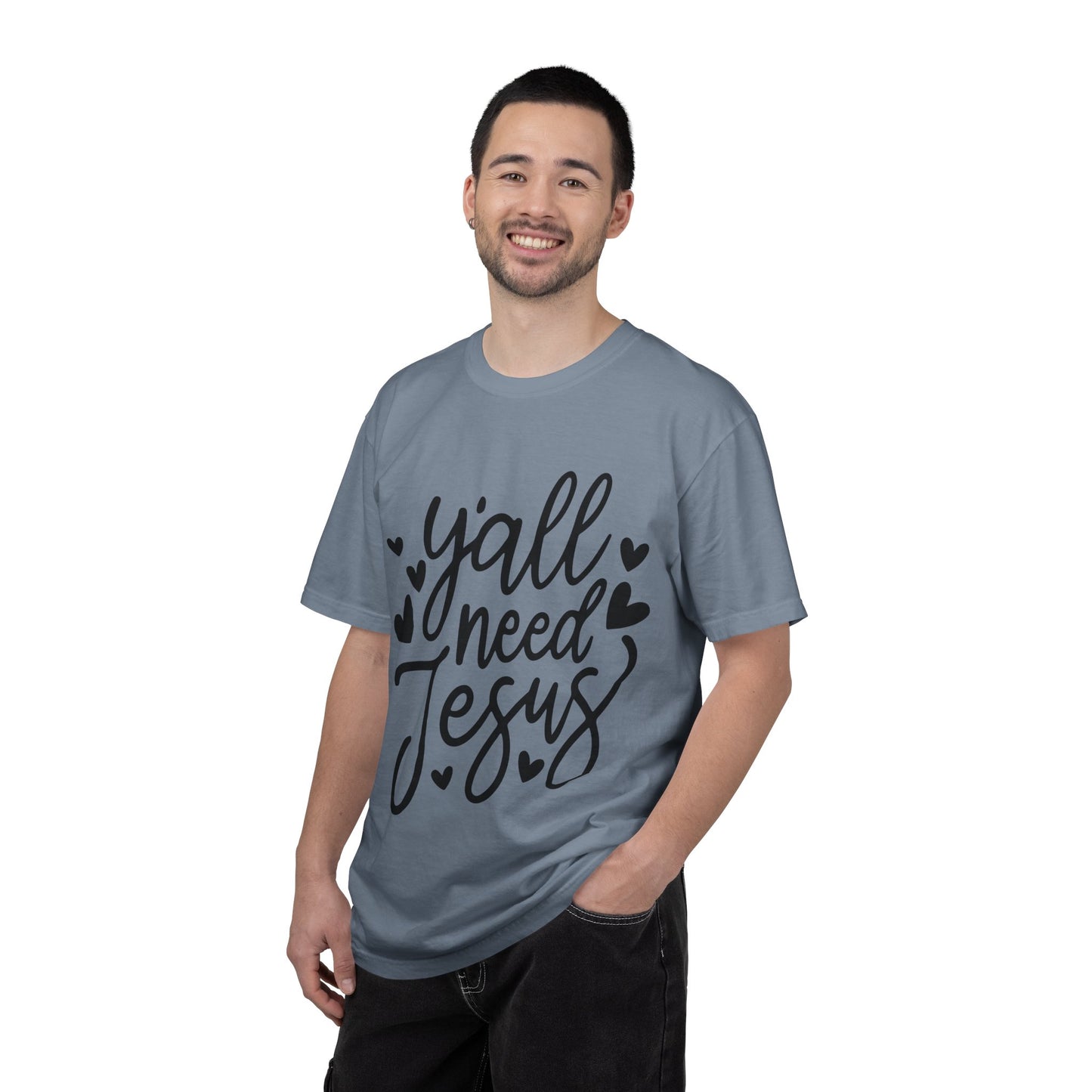 T-Shirt — "Y'all Need Jesus" Script Faith Tee