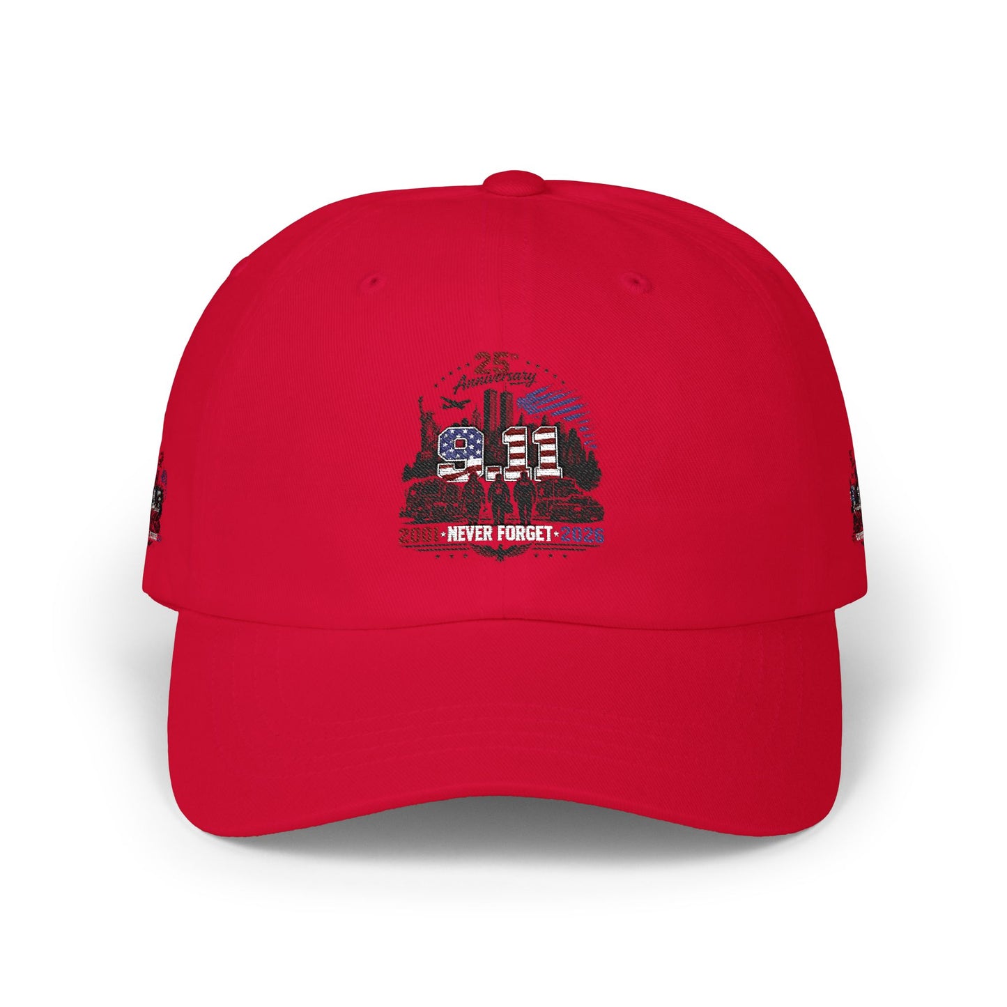 25th Anniversary Dad Cap — Retro Lighthouse & Harbor Embroidery