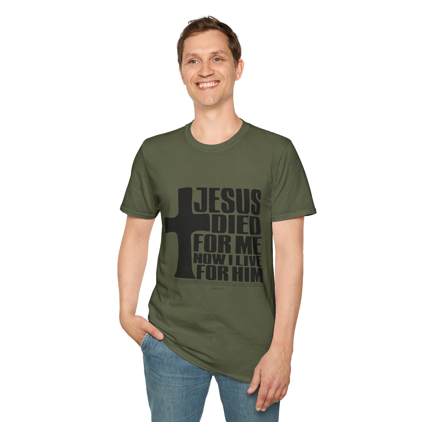 Christian T-Shirt "Jesus Died For Me" — Faith Cross Graphic Tee