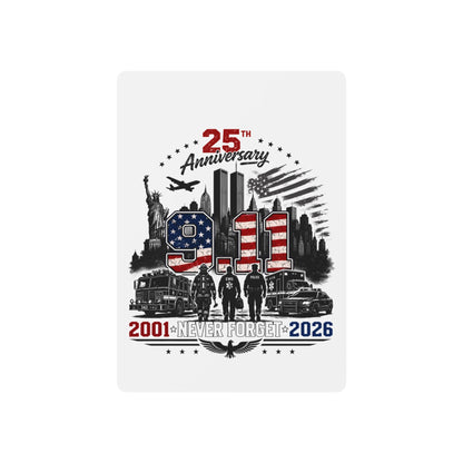 25th Anniversary 9/11 Memorial Playing Cards