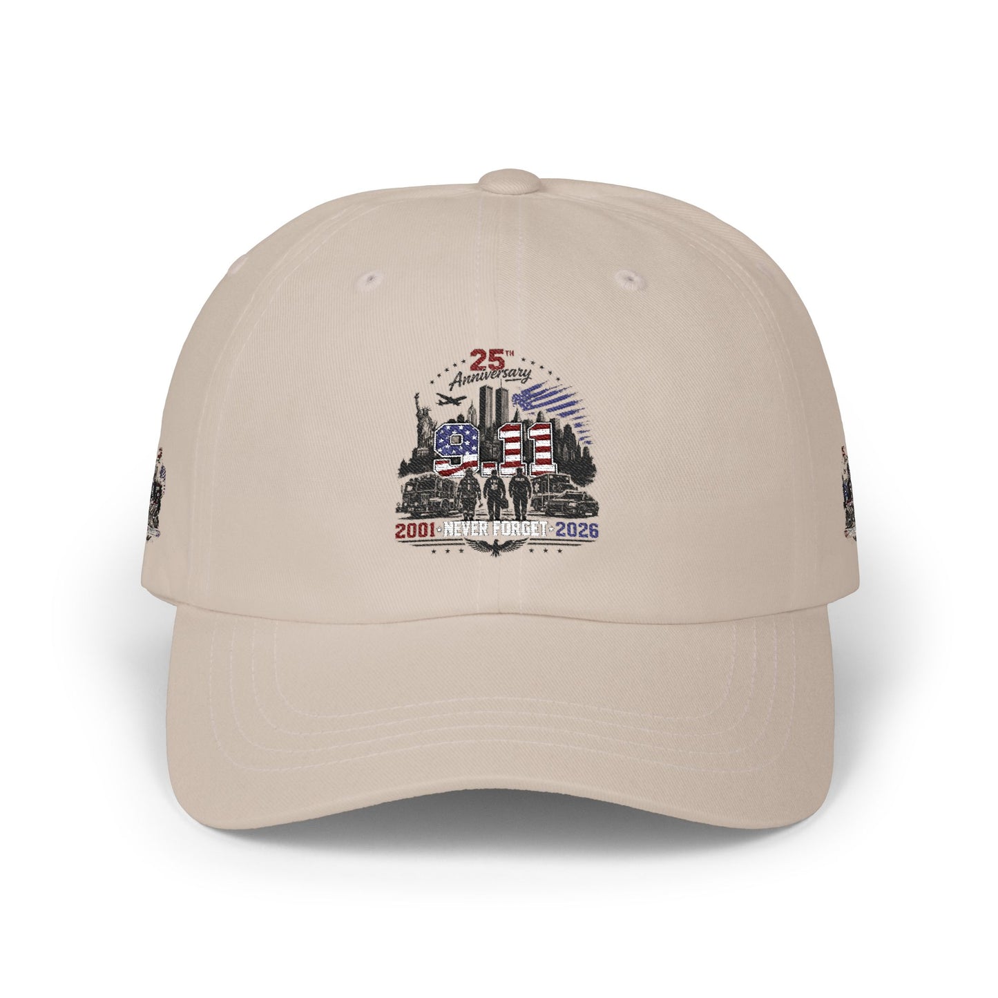 25th Anniversary Dad Cap — Retro Lighthouse & Harbor Embroidery