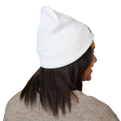 Embroidered 'Jesus' Crown Cuffed Beanie — Christian Faith Winter Hat