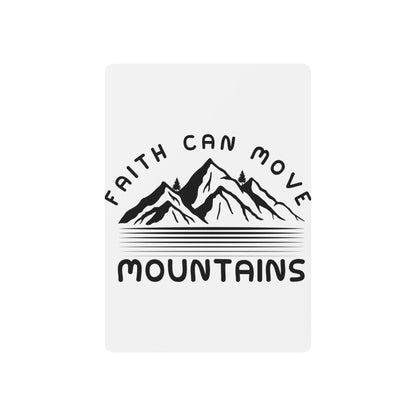 Faith Can Move Mountains Poker Playing Cards – Inspirational Mountain Deck