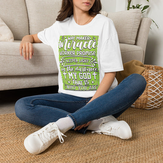 Way Maker Miracle Christian T-Shirt — Faith Verse Tee (Keeper, Promise)