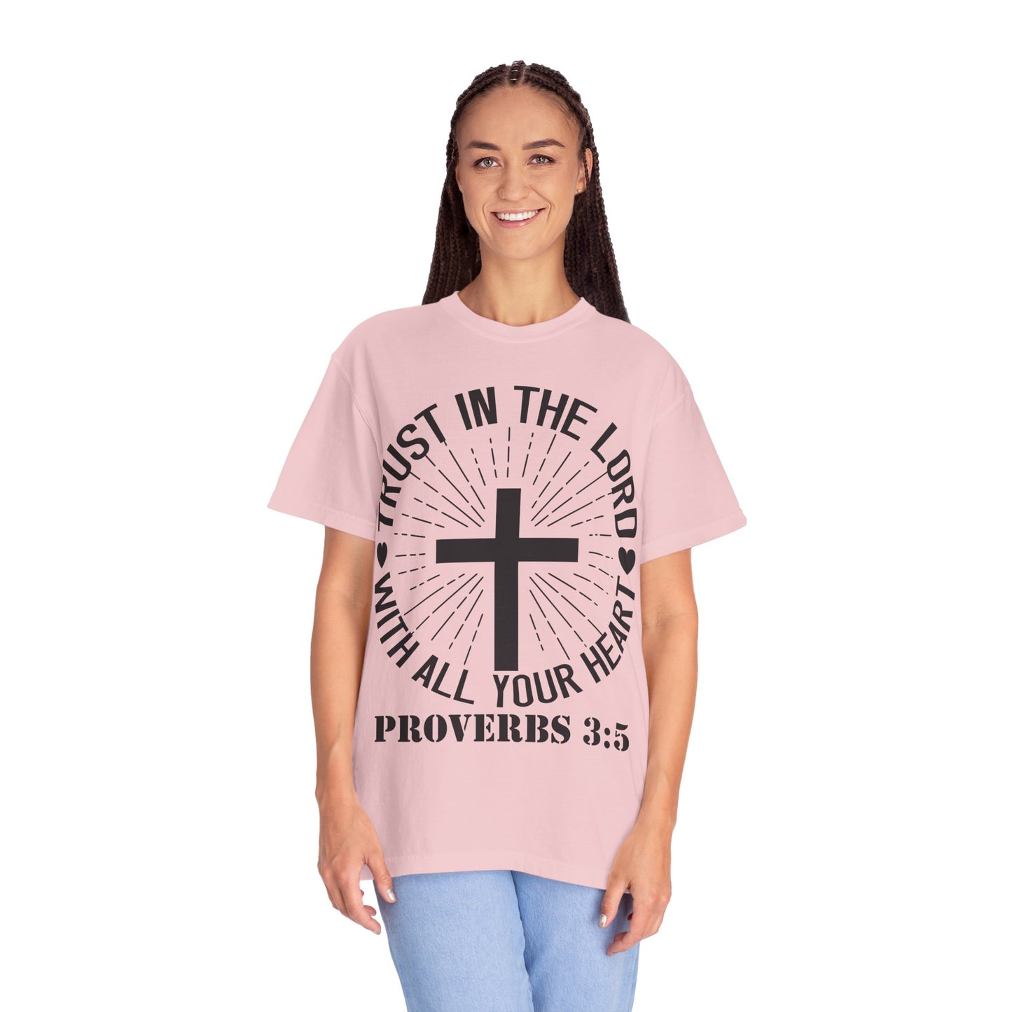 Christian T-Shirt — "Trust in the Lord with All Your Heart" Proverbs 3:5 Faith Tee