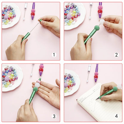 Colorful Beaded Writing Pens